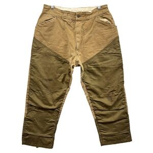 VINTAGE Sears Action-Rite Pants Mens 32x26 Brown Hunting Brush Reinforced 60s